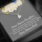 Lurve™ Thanks My Bonus Daughter, Love Bonus Dad Sweetest Heart Necklace