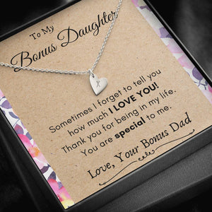 Lurve™ Bonus Daughter - You Are Special To Me Sweetest Heart Necklace
