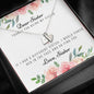 Lurve™ Thanks My Sister, Love Sister Sweetest Heart Necklace