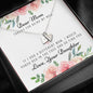 Lurve™ Thanks My Mom, Love Daughter Sweetest Heart Necklace