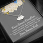 Lurve™ Thanks My Bonus Daughter, Love Bonus Dad Sweetest Heart Necklace
