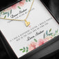 Lurve™ Thanks My Sister, Love Sister Sweetest Heart Necklace