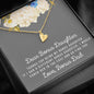 Lurve™ Thanks My Bonus Daughter, Love Bonus Dad Sweetest Heart Necklace