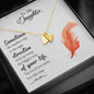 Lurve™ To My Daughter - Sometimes The Smallest Step Sweetest Hearts Necklace