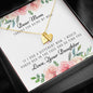 Lurve™ Thanks My Mom, Love Daughter Sweetest Heart Necklace