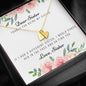 Lurve™ Thanks My Sister, Love Sister Sweetest Heart Necklace