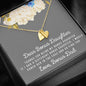 Lurve™ Thanks My Bonus Daughter, Love Bonus Dad Sweetest Heart Necklace