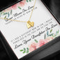 Lurve™ Thanks My Mom In Law, Love Daughter In Law Sweetest Heart Necklace