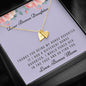 Lurve™ Thanks My Bonus Daughter, Love Bonus Mom Sweetest Heart Necklace