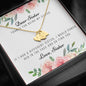 Lurve™ Thanks My Sister, Love Sister Sweetest Heart Necklace