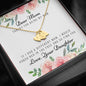 Lurve™ Thanks My Mom, Love Daughter Sweetest Heart Necklace