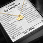 Lurve™ Daughter - Prayer for My Daughter Sweetest Heart Necklace