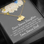 Lurve™ Thanks My Bonus Daughter, Love Bonus Dad Sweetest Heart Necklace
