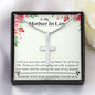 Mother In Law - A Piece of Your Heart Cross Necklace
