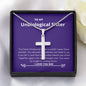 Unbiological Sister - Knight in Shining Armor Cross Necklace