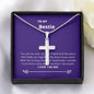 Bestie - Rock, Piece, Holds Together Cross Necklace