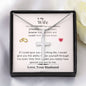 Lurve™ Wife - Braver, Stronger, Smarter, Loved Cross Necklace