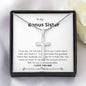 Bonus Sister - Greatest Friend, Unmeasureable Cross Necklace