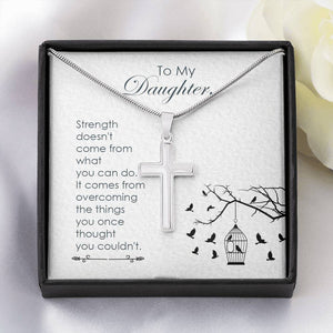 Lurve™ To My Daughter-Strength Doesn't Come Necklace
