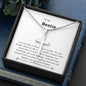 Bestie - Lucky,Cherish, Wnderful Friend Cross Necklace