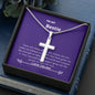 Bestie - Believe, Strength, Unconditional Support Cross Necklace