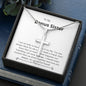 Bonus Sister - Lucky,Cherish, Wnderful Friend Cross Necklace