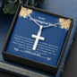 Unbiological Sister - Knight in Shining Armor Cross Necklace