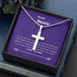 Bestie - Rock, Piece, Holds Together Cross Necklace