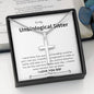 Unbiological Sister - Precious Friendship Cross Necklace