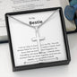 Bestie - Lucky,Cherish, Wnderful Friend Cross Necklace