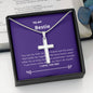 Bestie - Rock, Piece, Holds Together Cross Necklace