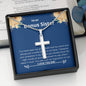 Bonus Sister - Treasure, Encouragement,Inspiration Cross Necklace