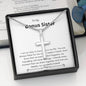 Bonus Sister - Lucky,Cherish, Wnderful Friend Cross Necklace