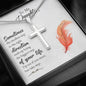 Lurve™ To My Daughter-Sometimes The Smallest Step Cross Necklace