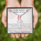 Future Mother In Law - Open Arms Cross Necklace