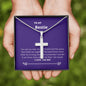 Bestie - Rock, Piece, Holds Together Cross Necklace