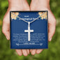 Unbiological Sister - Knight in Shining Armor Cross Necklace