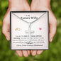 Lurve™ Future Wife - Love That Came Without Warning Cross Necklace