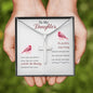 Lurve™ To My Daughter-Some Days Are Better Cross Necklace