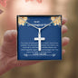 Unbiological Sister - Knight in Shining Armor Cross Necklace