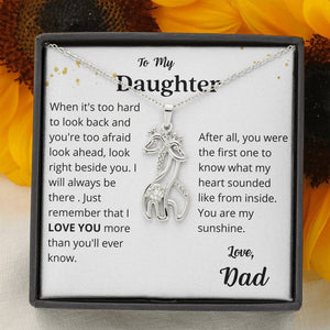Lurve™ Daughter - Love You Giraffe Necklace