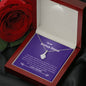 Bonus Sister - Miss You, Love You Alluring Beauty Necklace Mahogany