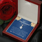 Unbiological Sister - Lucky,Cherish, Wnderful Friend Alluring Beauty Necklace Mahogany