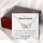 Bonus Sister - Deserve The World Interlocking Hearts Necklace