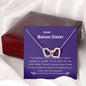 Bonus Sister - There for Me Interlocking Hearts Necklace