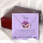 Lurve™ Wife - Through My Eyes Interlocking Hearts Necklace Mahogany
