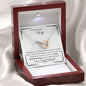 Lurve™ Wife - Most Beautiful Thing Interlocking Hearts Necklace Mahogany