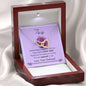 Lurve™ Wife - I Love You, Special Interlocking Hearts Necklace Mahogany