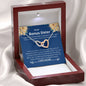 Bonus Sister - Everything, Amazing, Wnderful Interlocking Hearts Necklace Mahogany
