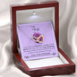 Lurve™ Wife - First Love, Kiss, Desire, Wonderful Thing Interlocking Hearts Necklace